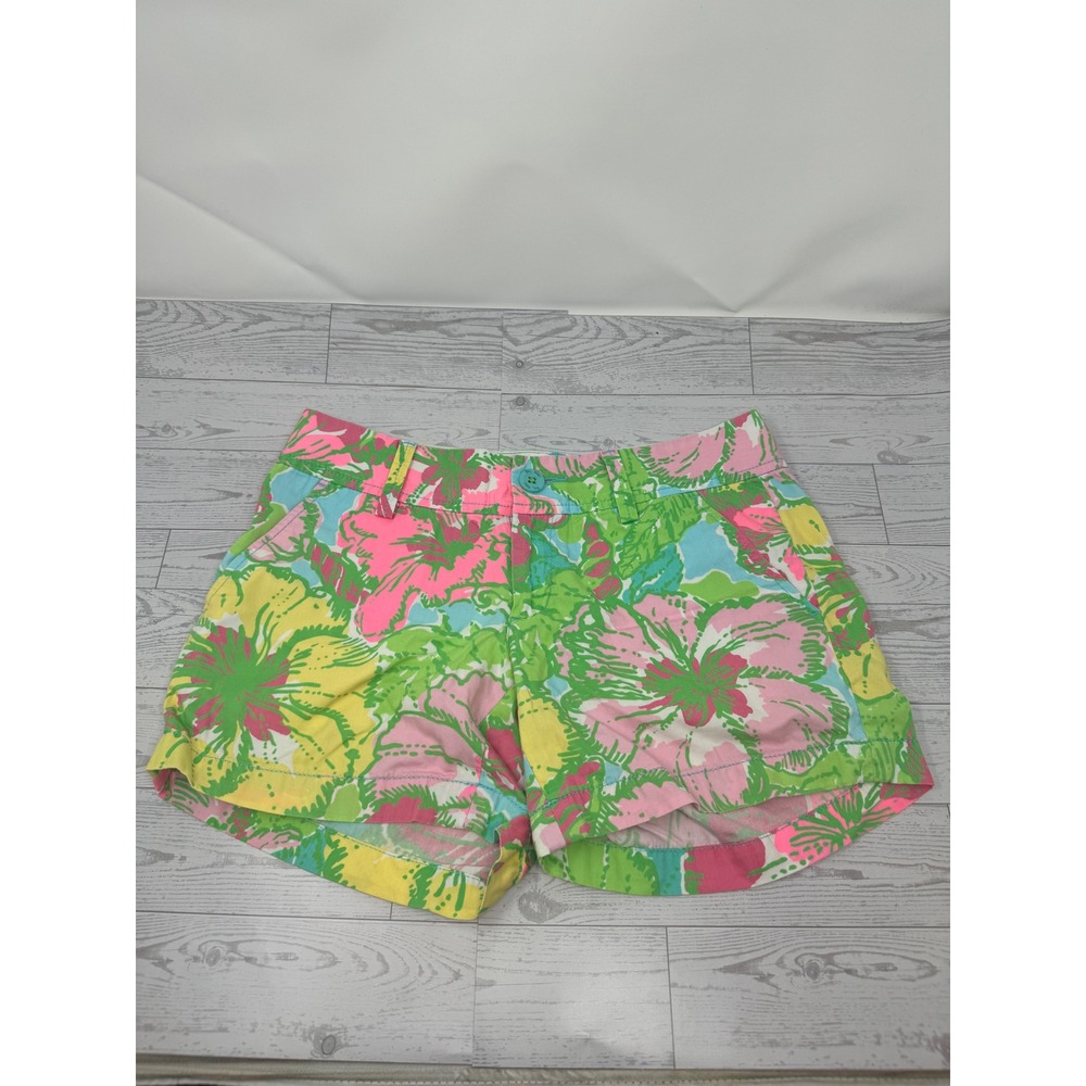 Lilly Pulitzer Callahan Shorts Colorful Floral Print Women's Size 0